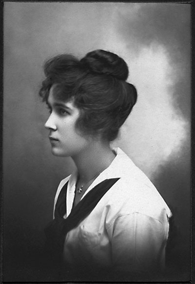 Vernice Stoddard Gasser as a high school graduate in 1917.