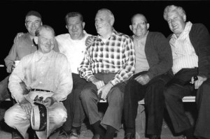 Peter with several Napa friends (left to right): Julius Ciaocca, a Napa County Supervisor; Peter; Ray Cavignaro, owner of El Ray Distributing; Ed Brovelli of Basalt Rock Co.; Henry Cleone, a Napa banker; and Joe Dillon, President of Napa Savings & Loan.